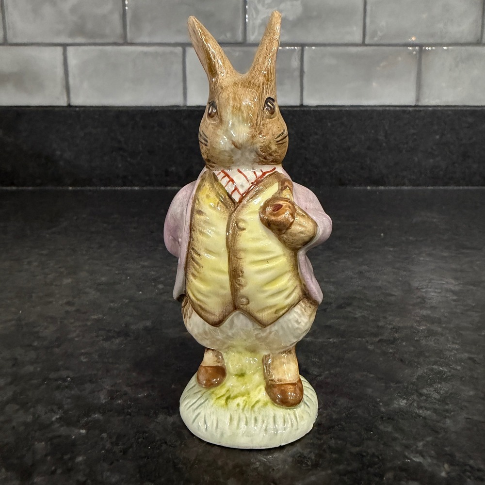 Royal Albert Mr Benjamin Bunny Beatrix Potter Figurine 1989 England Porcelain